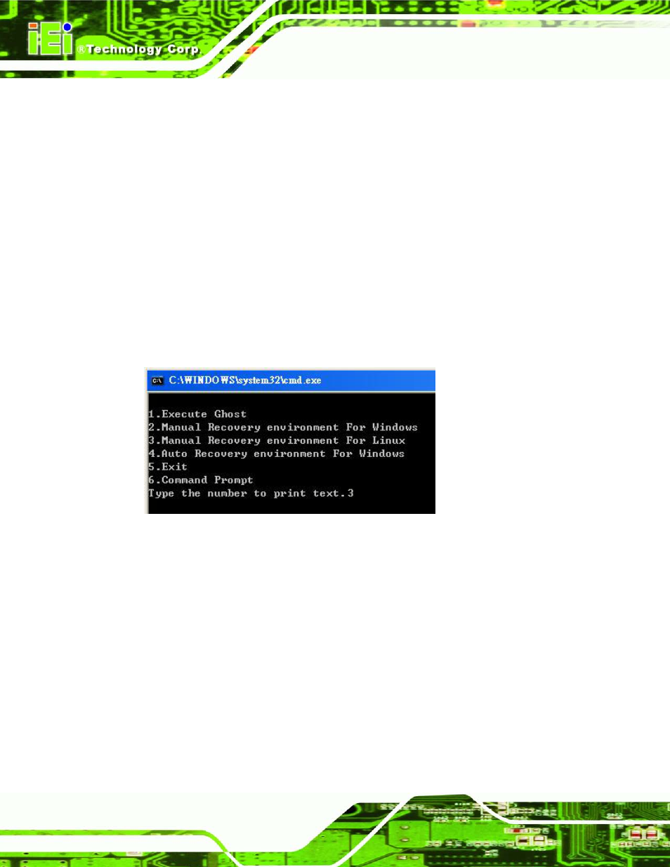 Figure c-30: manual recovery environment for linux | IEI Integration AFL2-W07A-N26 User Manual | Page 174 / 195