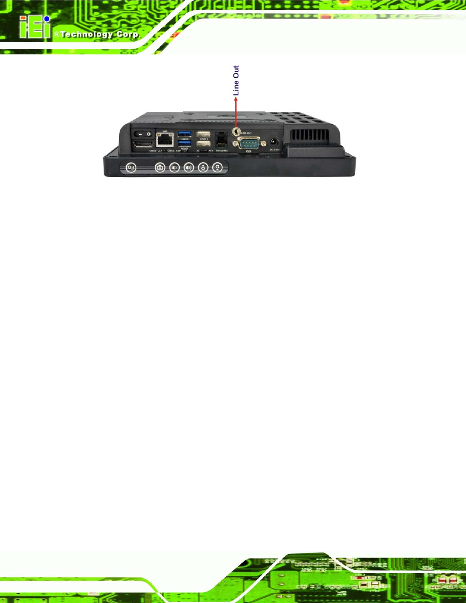 2 stereo speakers, Figure 2-5: audio jack | IEI Integration AFL2-W07A-N26 User Manual | Page 32 / 195