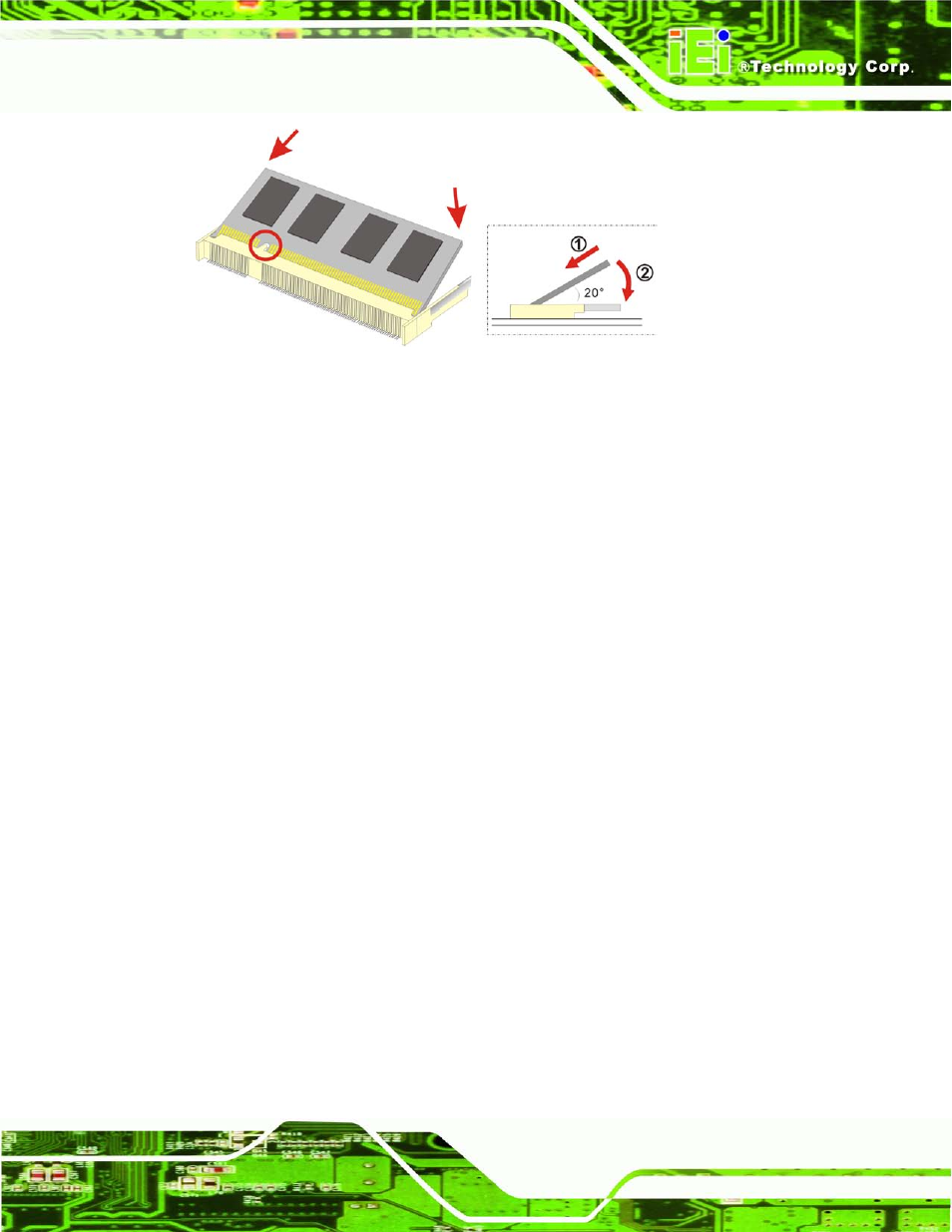 2 wlan card replacement, Figure 6-4: ddr so-dimm module installation, Figure 6-4 ) | IEI Integration AFL2-W07A-N26 User Manual | Page 79 / 195