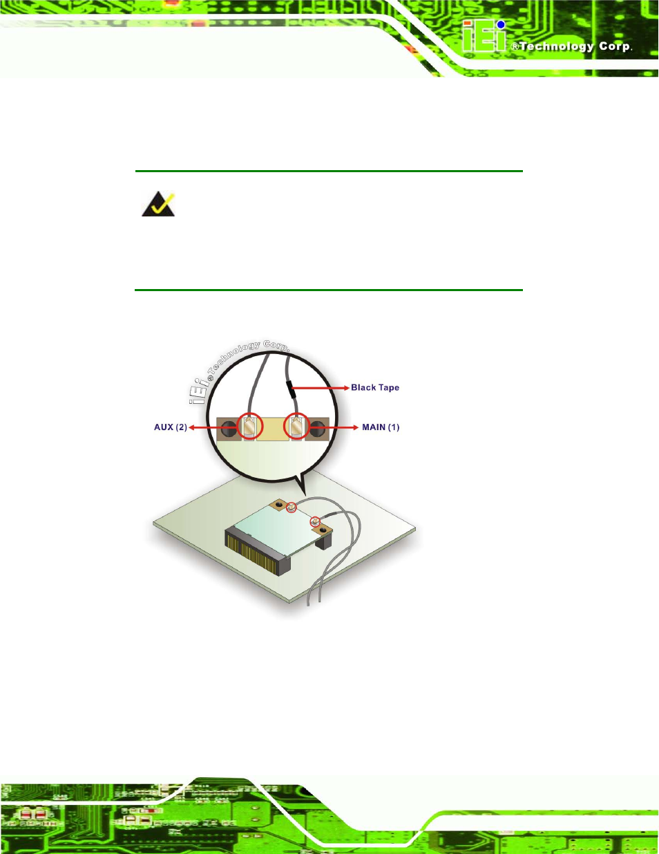 Figure 6-7: attaching the antennas | IEI Integration AFL2-W07A-N26 User Manual | Page 81 / 195