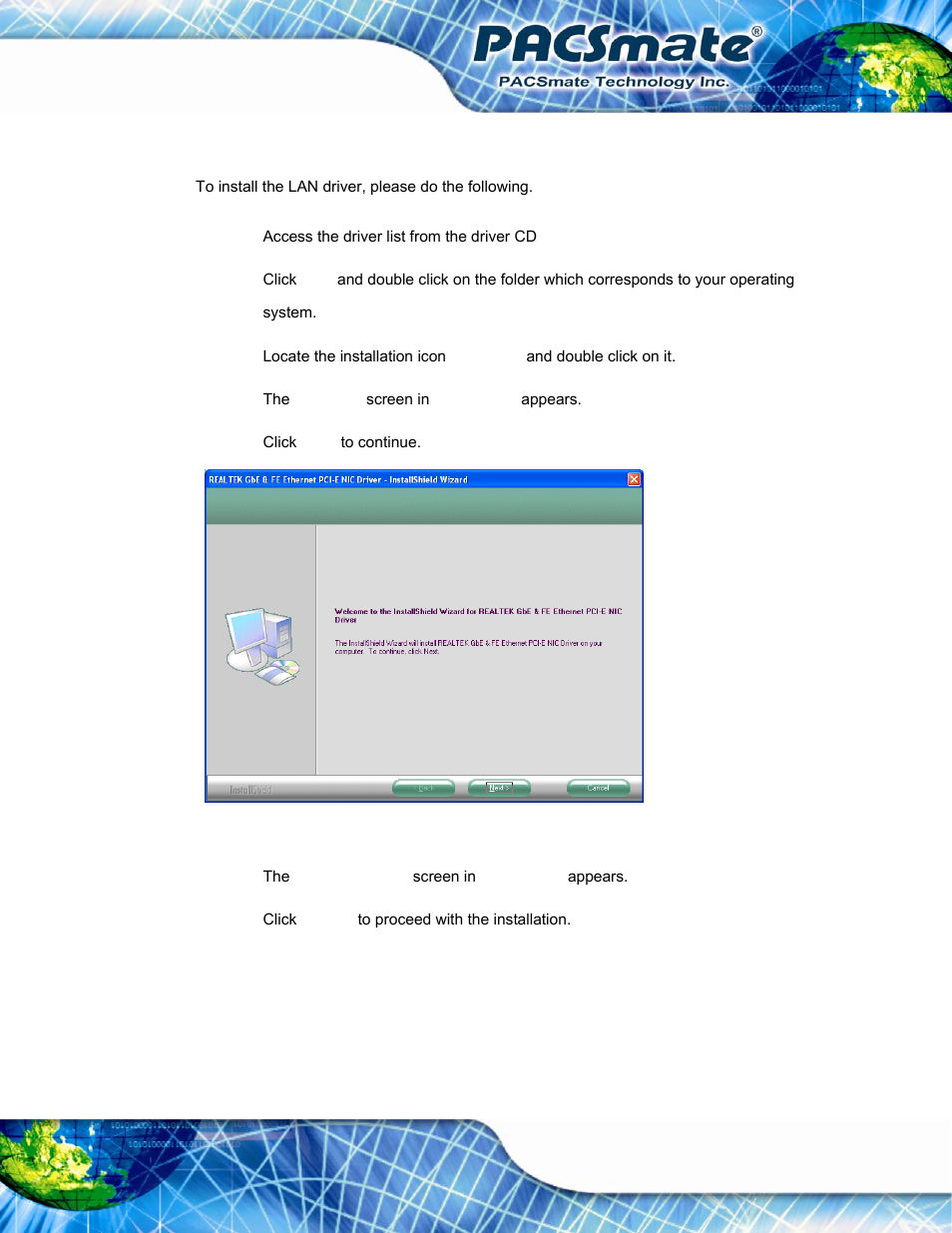 6 lan driver installation, River, Nstallation | Figure 7-21: lan driver welcome screen | IEI Integration IBS-19A User Manual | Page 103 / 177