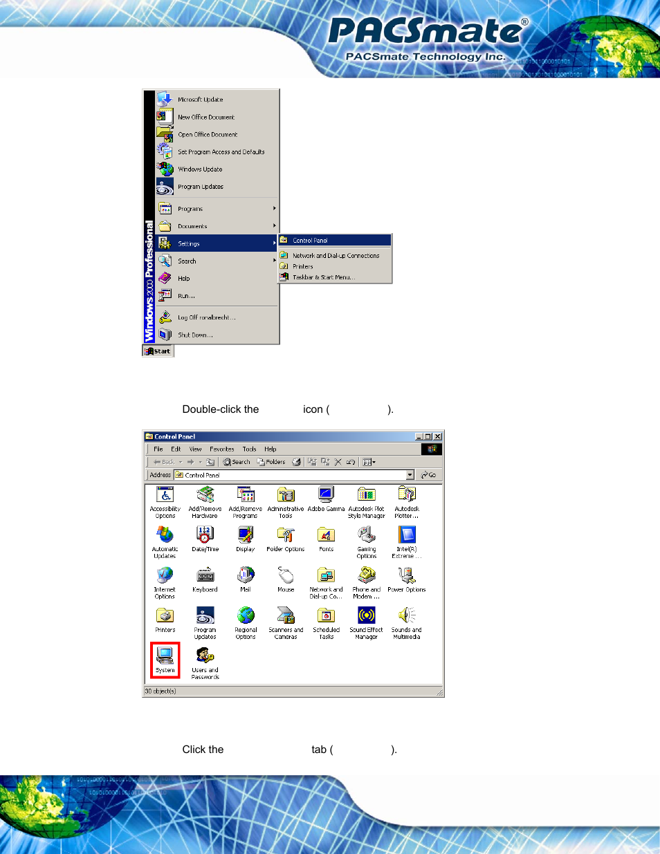 Figure 7-30: windows control panel, Figure 7-31: system icon | IEI Integration IBS-19A User Manual | Page 109 / 177
