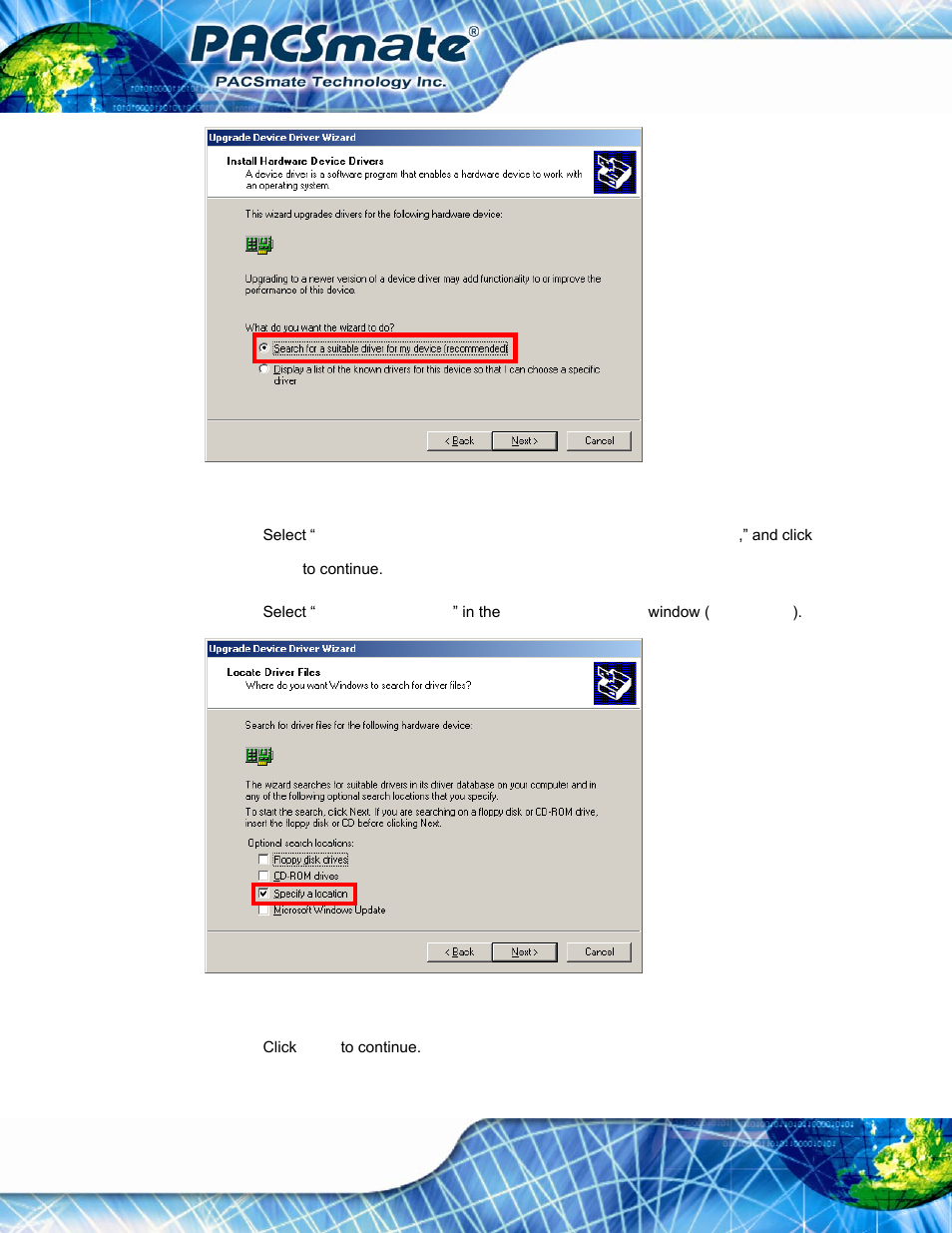Figure 7-34: search for suitable driver, Figure 7-35: locate driver files | IEI Integration IBS-19A User Manual | Page 112 / 177
