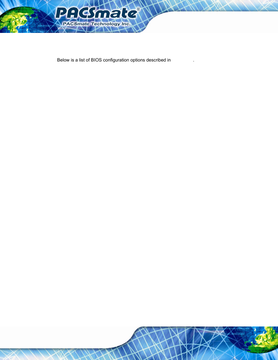 B.1 bios configuration options, Bios, Onfiguration | Ptions | IEI Integration IBS-19A User Manual | Page 126 / 177