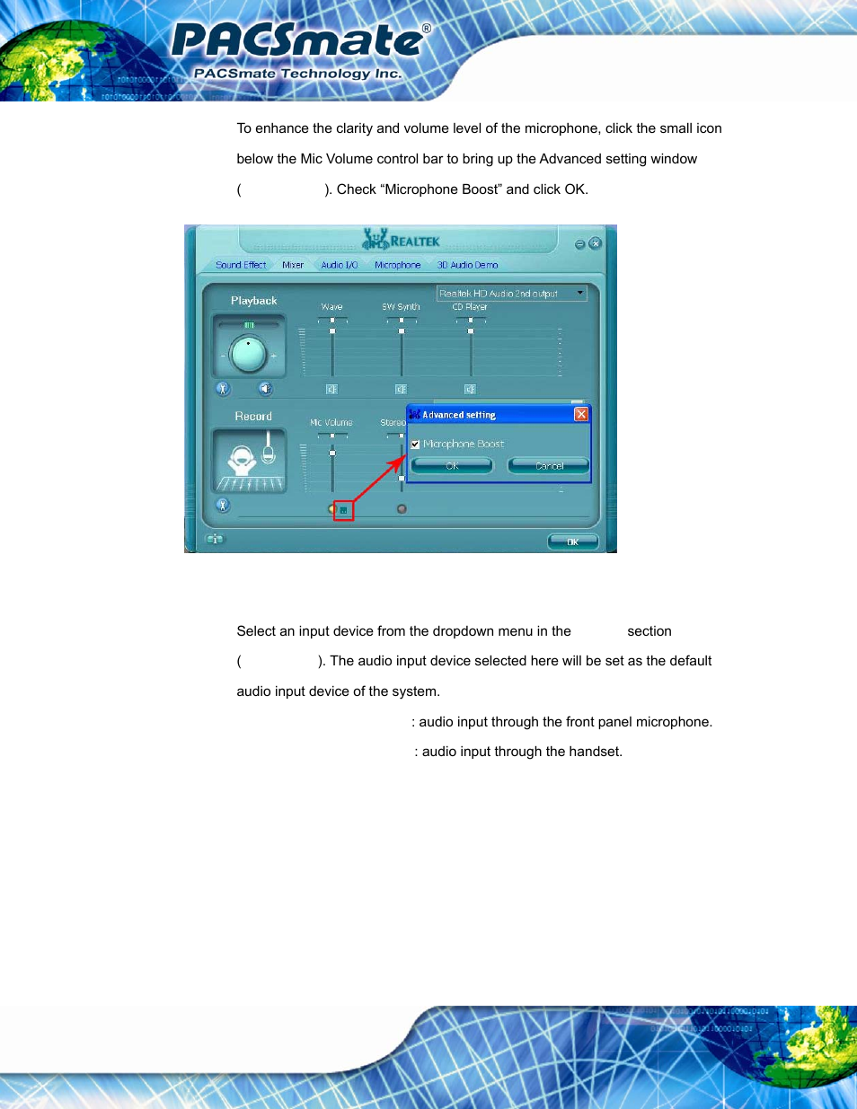Figuree-16: microphone boost | IEI Integration IBS-19A User Manual | Page 167 / 177