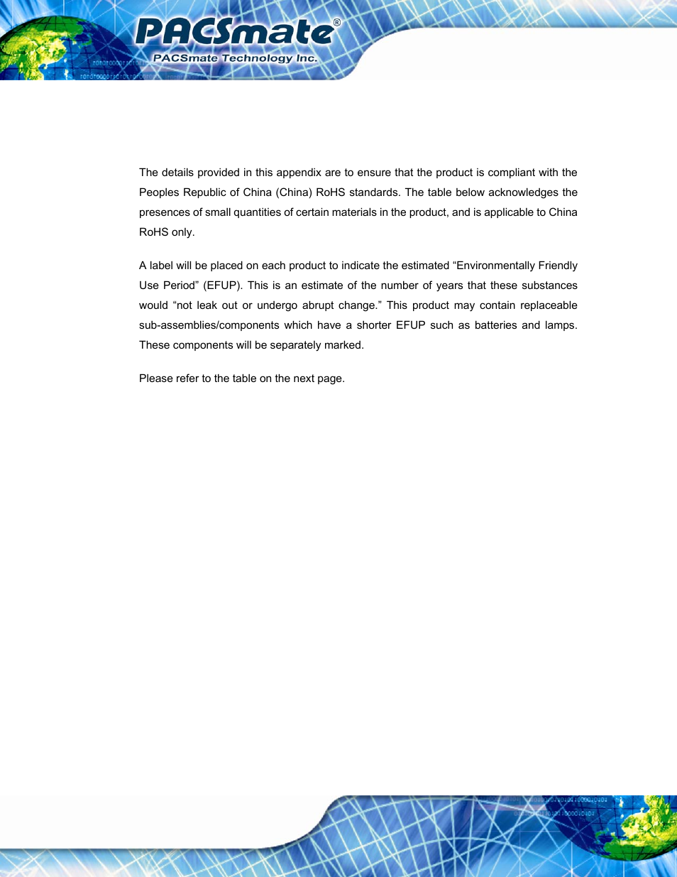 Azardous, Aterial, Isclosure | Able for, Roducts, Ertified as, Ompliant, Nder, 2002/95/ec, Ithout | IEI Integration IBS-19A User Manual | Page 175 / 177