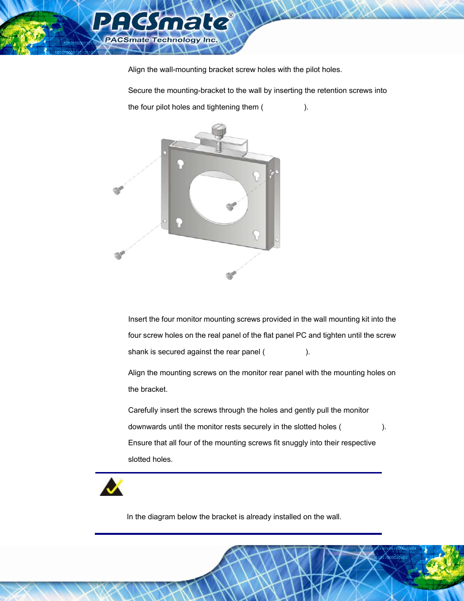 Figure 3-21: wall-mounting bracket | IEI Integration IBS-19A User Manual | Page 50 / 177