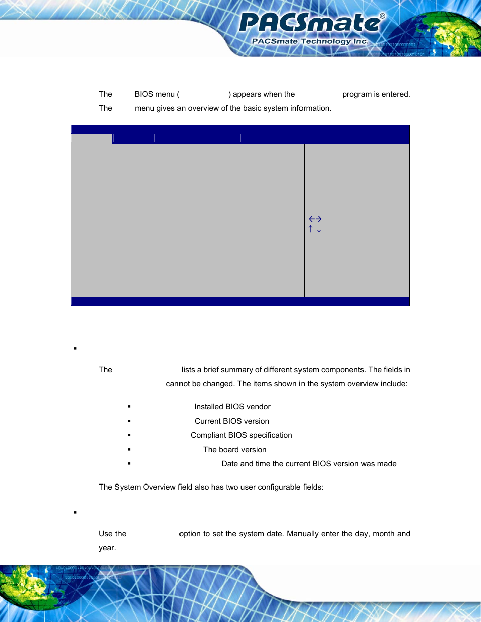 2 main, Bios menu 1: main | IEI Integration IBS-19A User Manual | Page 67 / 177