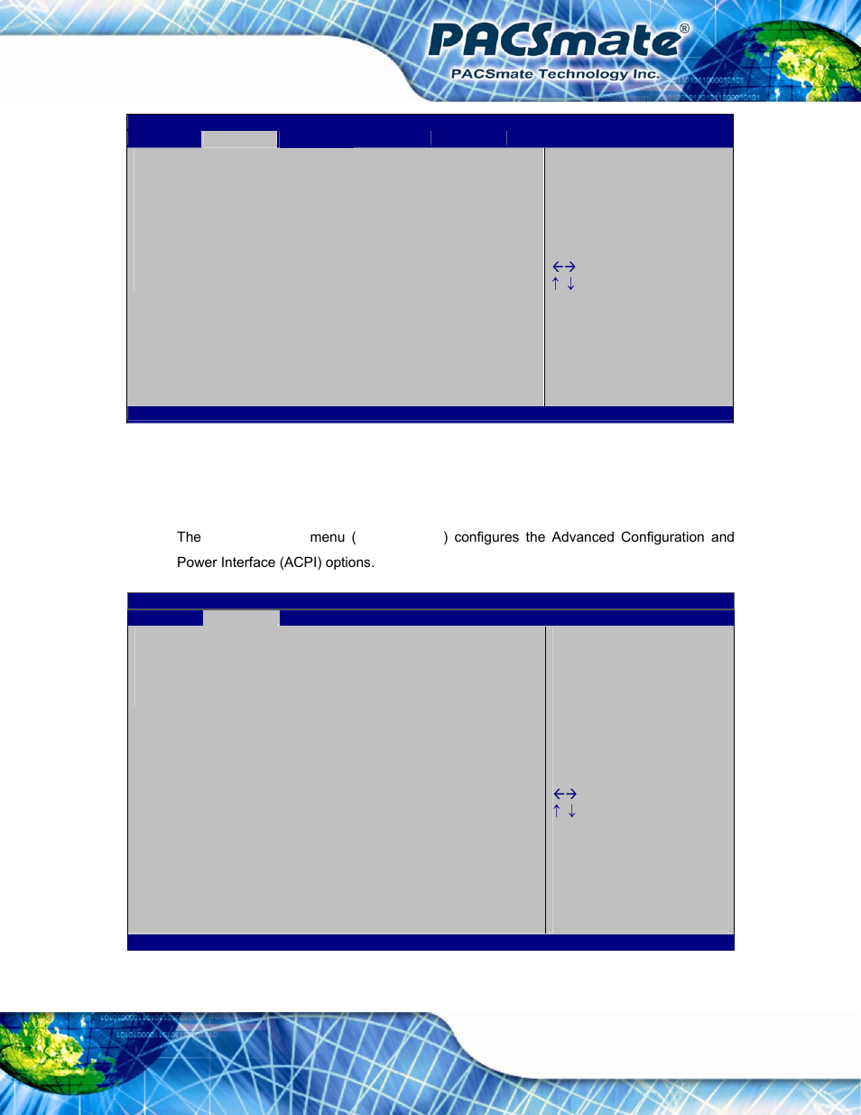 1 acpi settings, Bios menu 2: advanced, Bios menu 3: acpi settings | IEI Integration IBS-19A User Manual | Page 69 / 177
