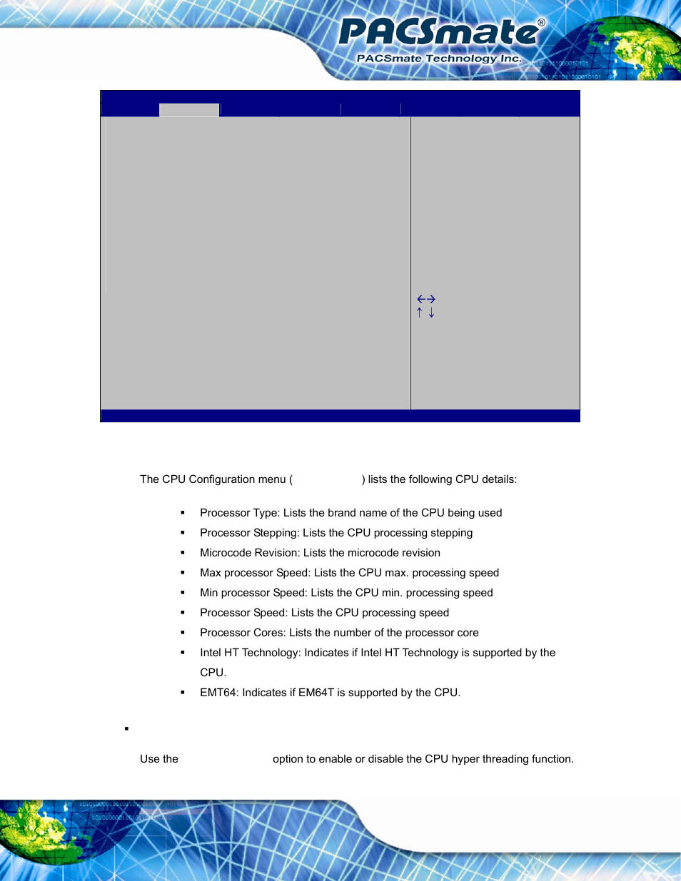 Bios menu 4: cpu configuration | IEI Integration IBS-19A User Manual | Page 71 / 177