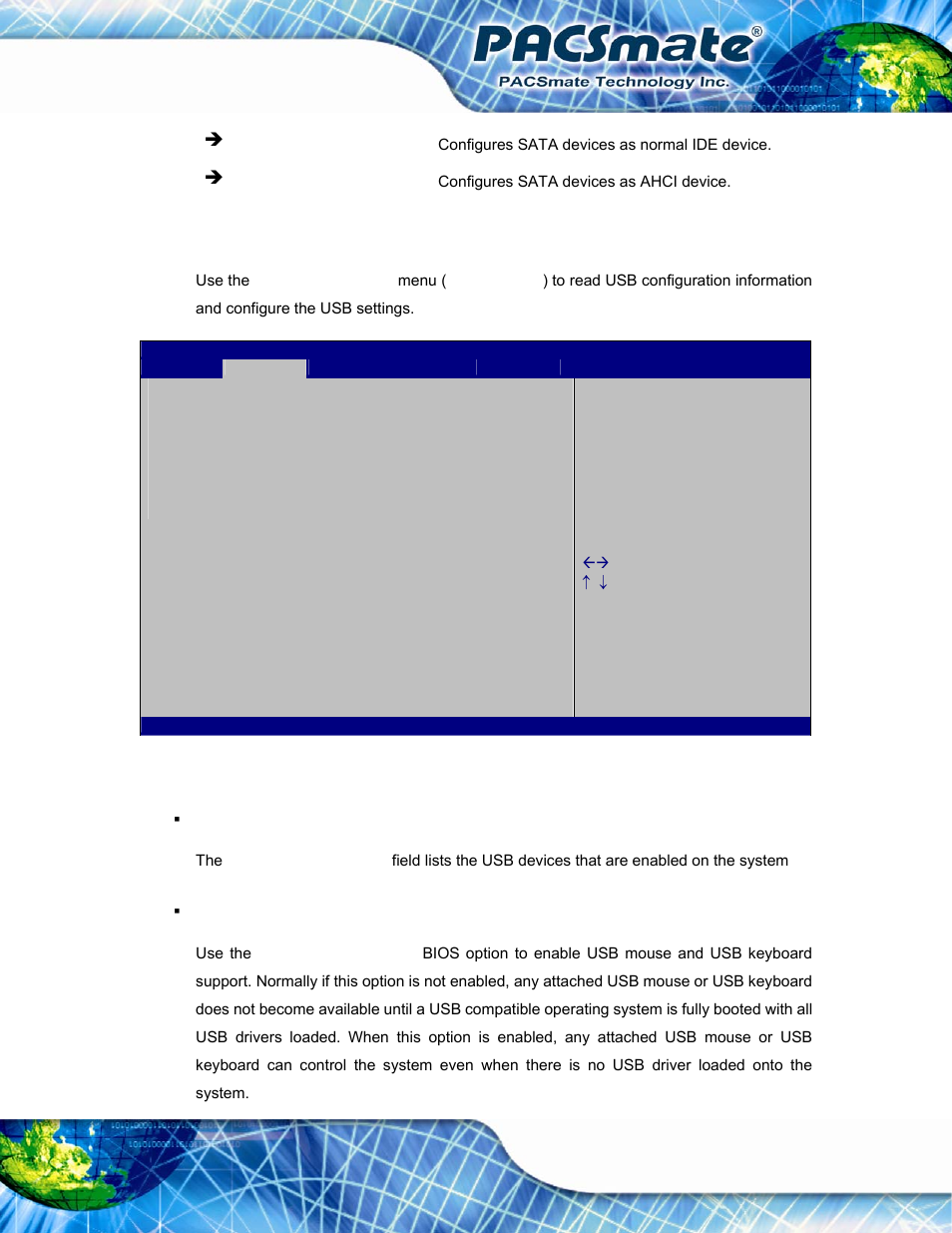 4 usb configuration, Bios menu 6: usb configuration | IEI Integration IBS-19A User Manual | Page 73 / 177