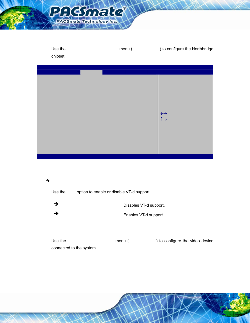 1 northbridge configuration, 1 graphics configuration, Bios menu 12: northbridge chipset configuration | IEI Integration IBS-19A User Manual | Page 80 / 177