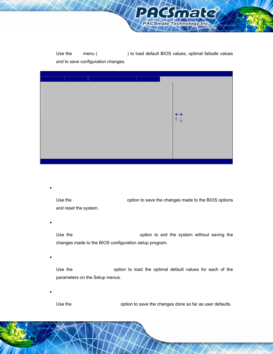 7 exit, Bios menu 17: exit | IEI Integration IBS-19A User Manual | Page 87 / 177