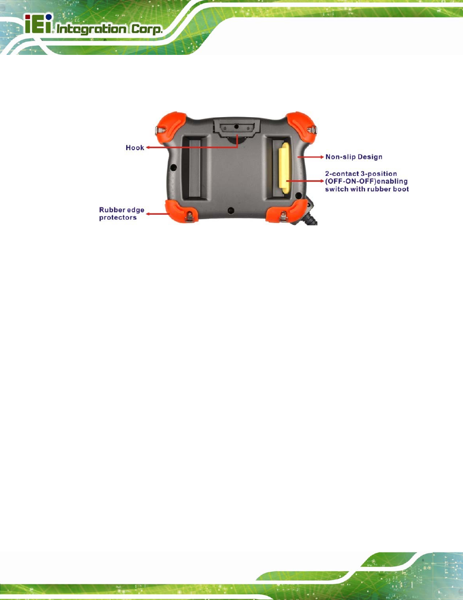 2 rear panel, Figure 1-5: rear view | IEI Integration Robot-TP-65M User Manual | Page 13 / 39