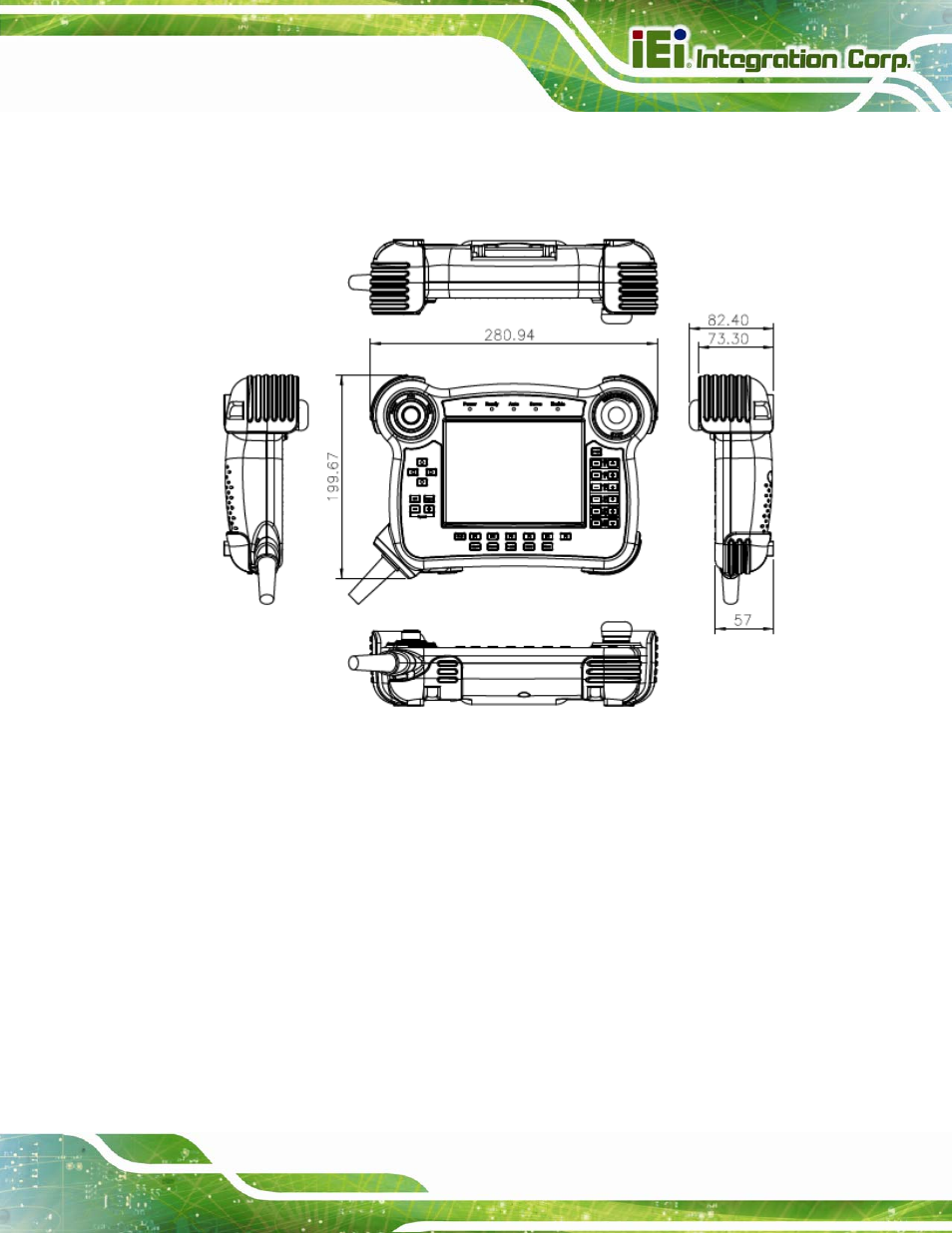 5 dimensions, Imensions, Figure 1-6: robot-tp-65m dimensions (mm) | IEI Integration Robot-TP-65M User Manual | Page 14 / 39