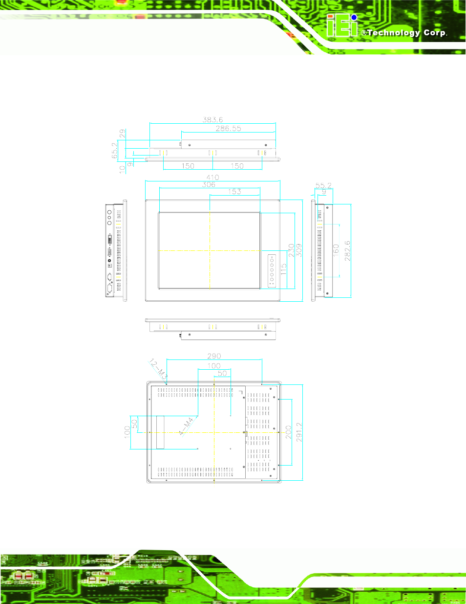 2 srm-150 physical dimensions | IEI Integration SRM_121_150 v2.02 User Manual | Page 25 / 107