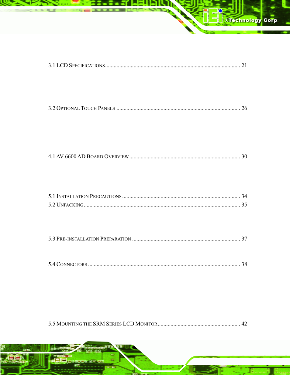 IEI Integration SRM_121_150 v2.02 User Manual | Page 5 / 107