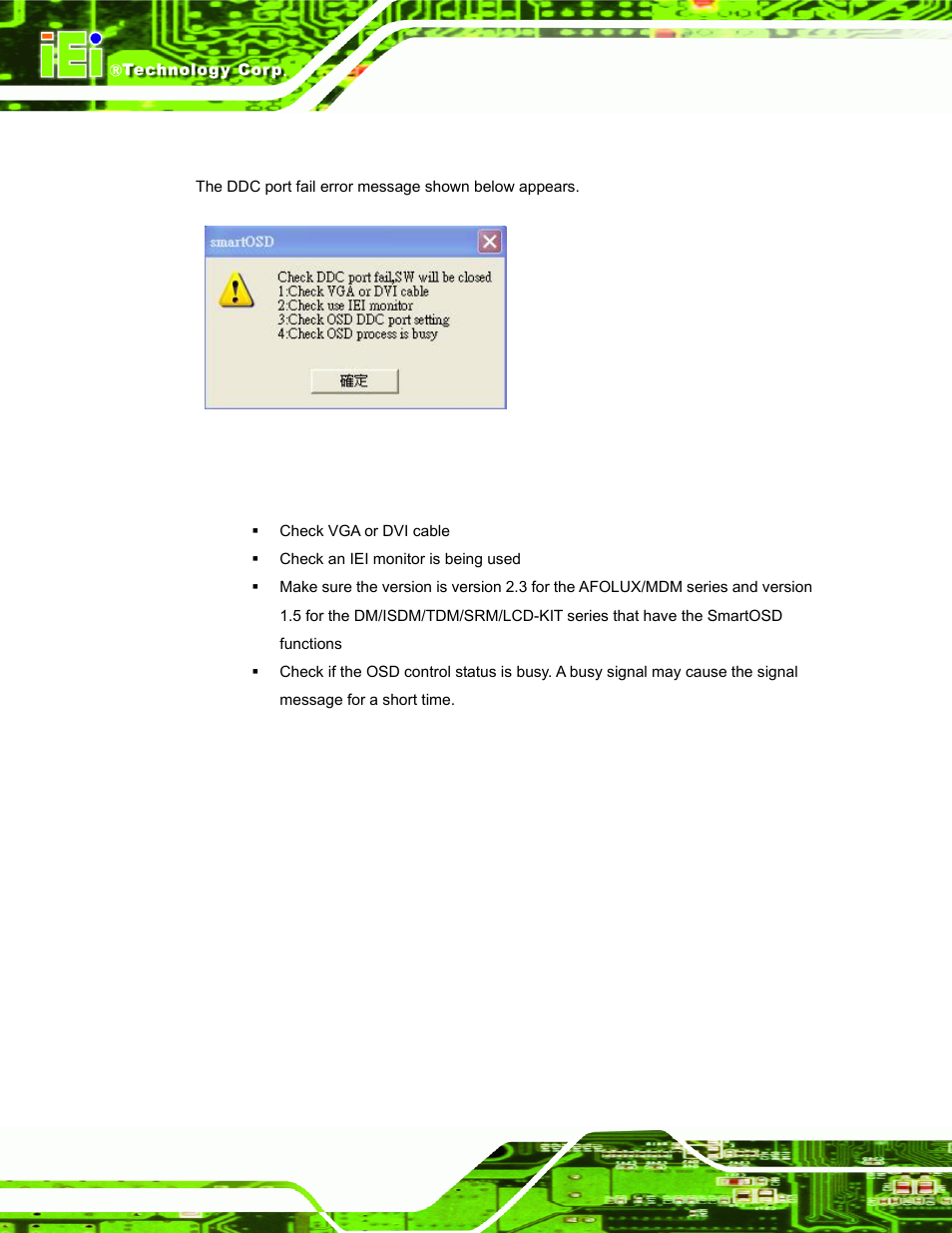 C.5.4 dcc port failure, Figure c-13: dcc port failure | IEI Integration DM_Series v2.04 User Manual | Page 128 / 128