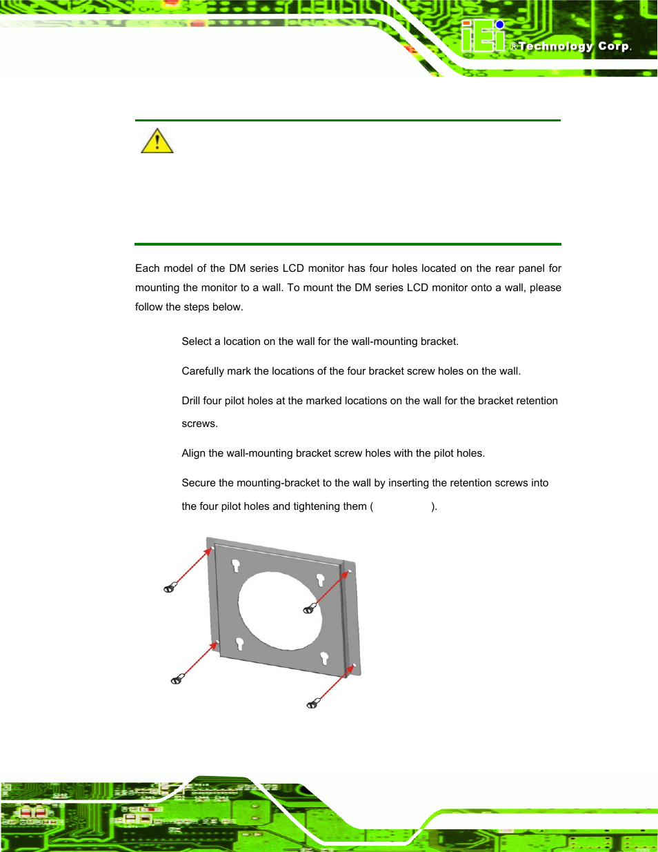 4 wall mounting, Figure 5-27: wall-mounting bracket | IEI Integration DM_Series v2.04 User Manual | Page 83 / 128