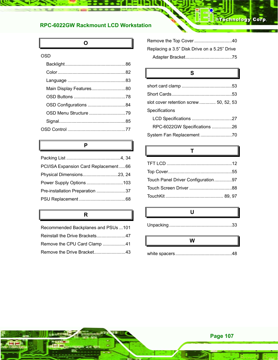 IEI Integration RPC-6022G User Manual | Page 107 / 107