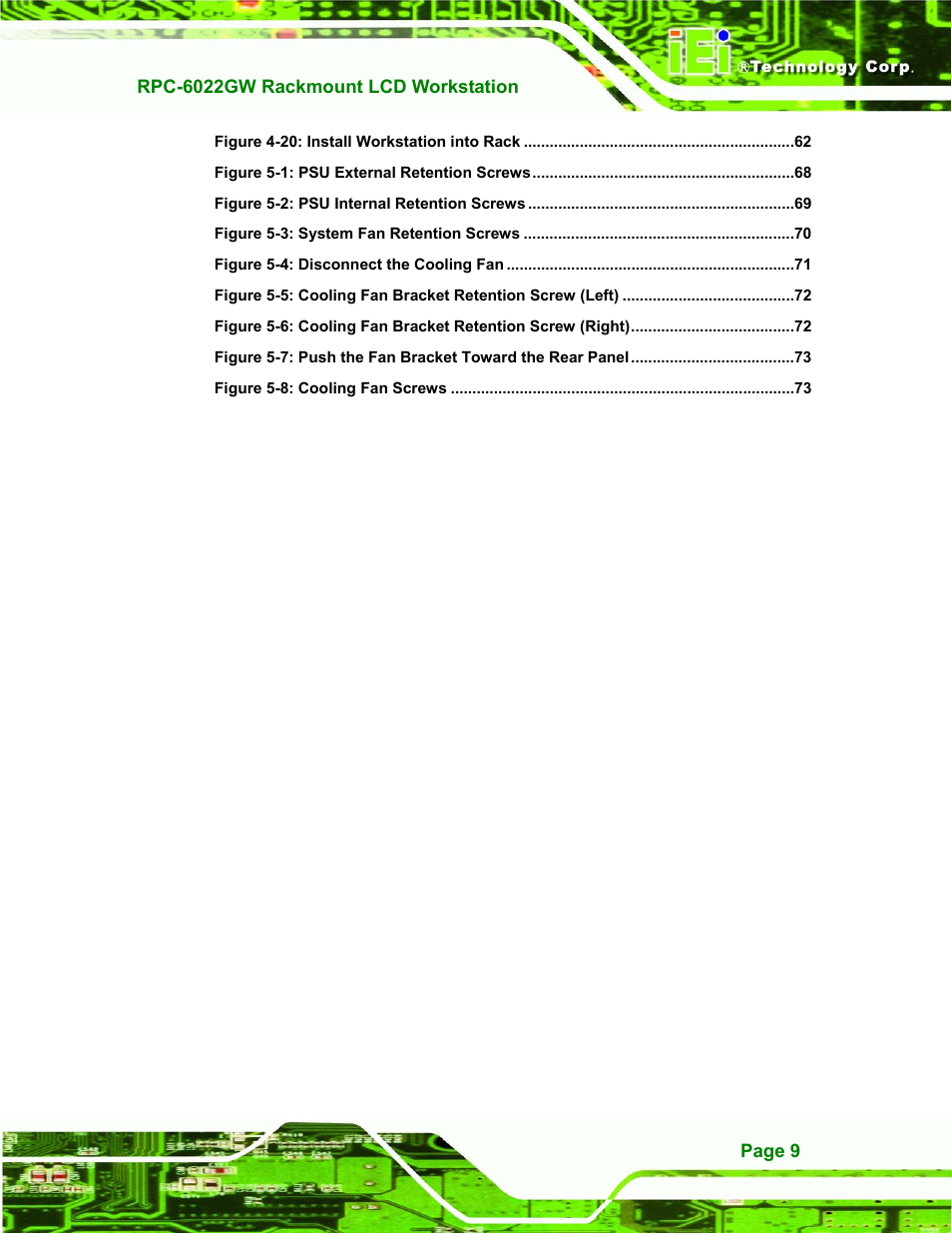IEI Integration RPC-6022G User Manual | Page 9 / 107
