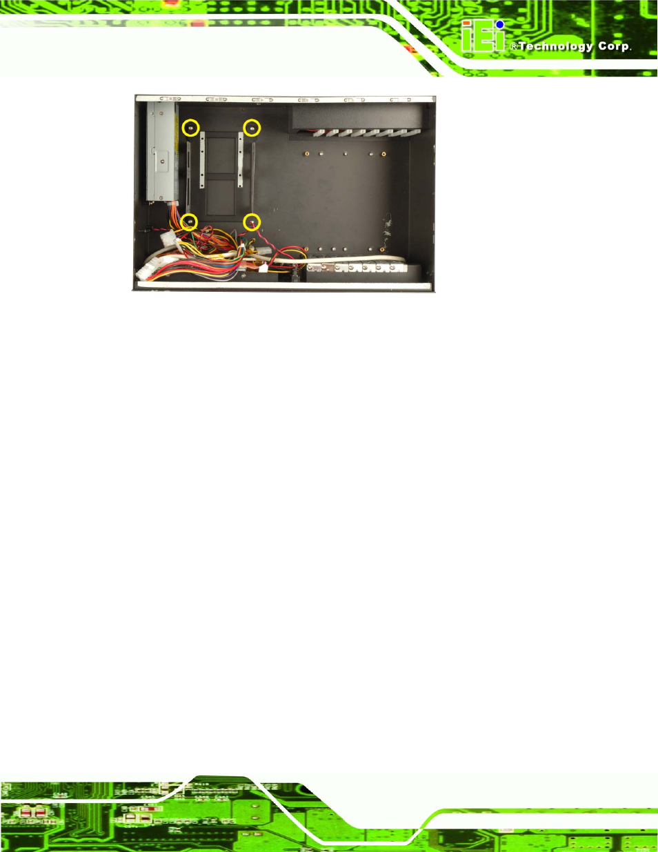 3 install drives, Figure 4-3: drive bracket retention screws | IEI Integration RPC-6106_6108 User Manual | Page 35 / 85
