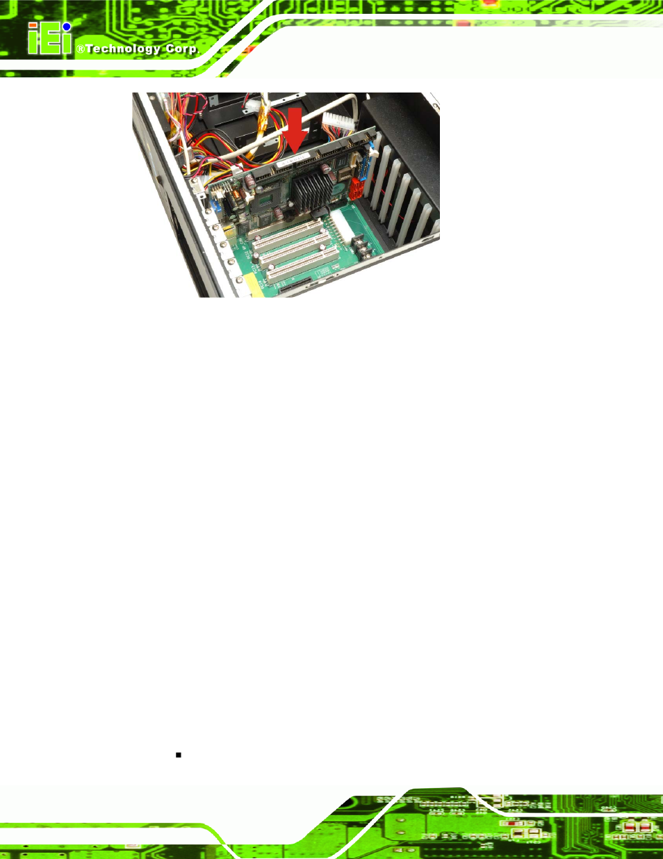 7 install the pci/isa expansion card, 8 connect the cables, Figure 4-7: install the cpu card | IEI Integration RPC-6106_6108 User Manual | Page 40 / 85