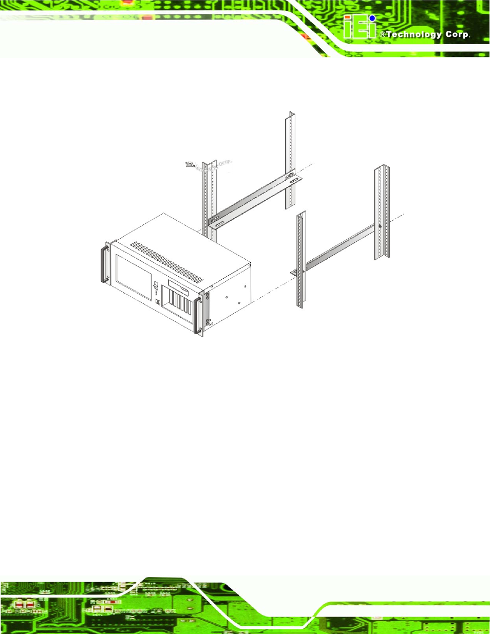 Figure 4-14: install workstation into rack | IEI Integration RPC-6106_6108 User Manual | Page 47 / 85