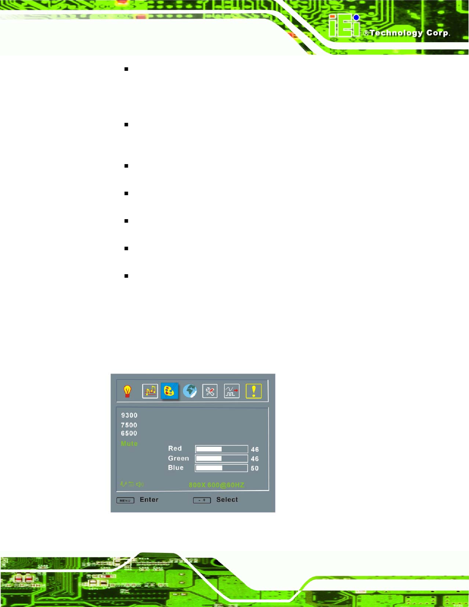 2 color, Figure 6-3: color options | IEI Integration RPC-6106_6108 User Manual | Page 61 / 85