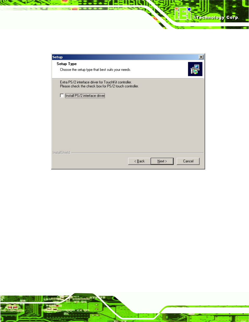 Figure 7-4: install ps/2 interface driver | IEI Integration RPC-6106_6108 User Manual | Page 71 / 85