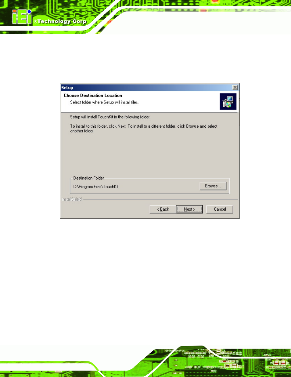 Figure 7-8: controller installation directory | IEI Integration RPC-6106_6108 User Manual | Page 74 / 85