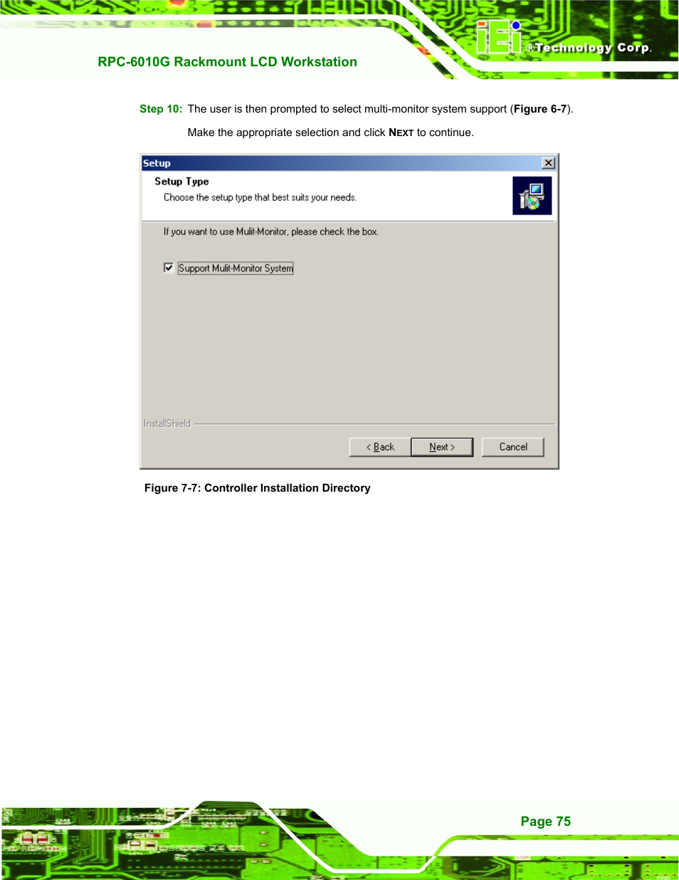 Figure 7-7: controller installation directory | IEI Integration RPC-6010G User Manual | Page 85 / 99