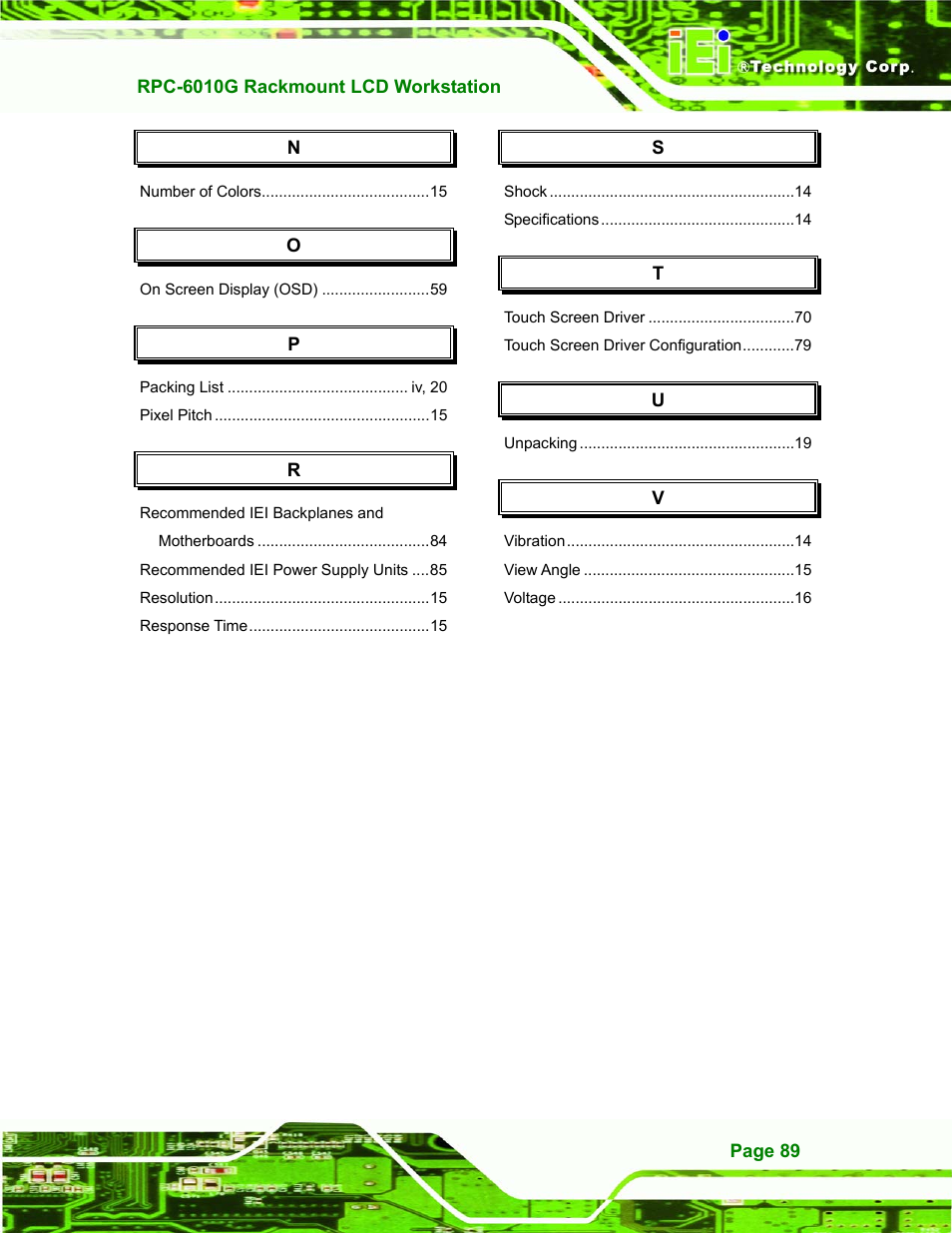 IEI Integration RPC-6010G User Manual | Page 99 / 99