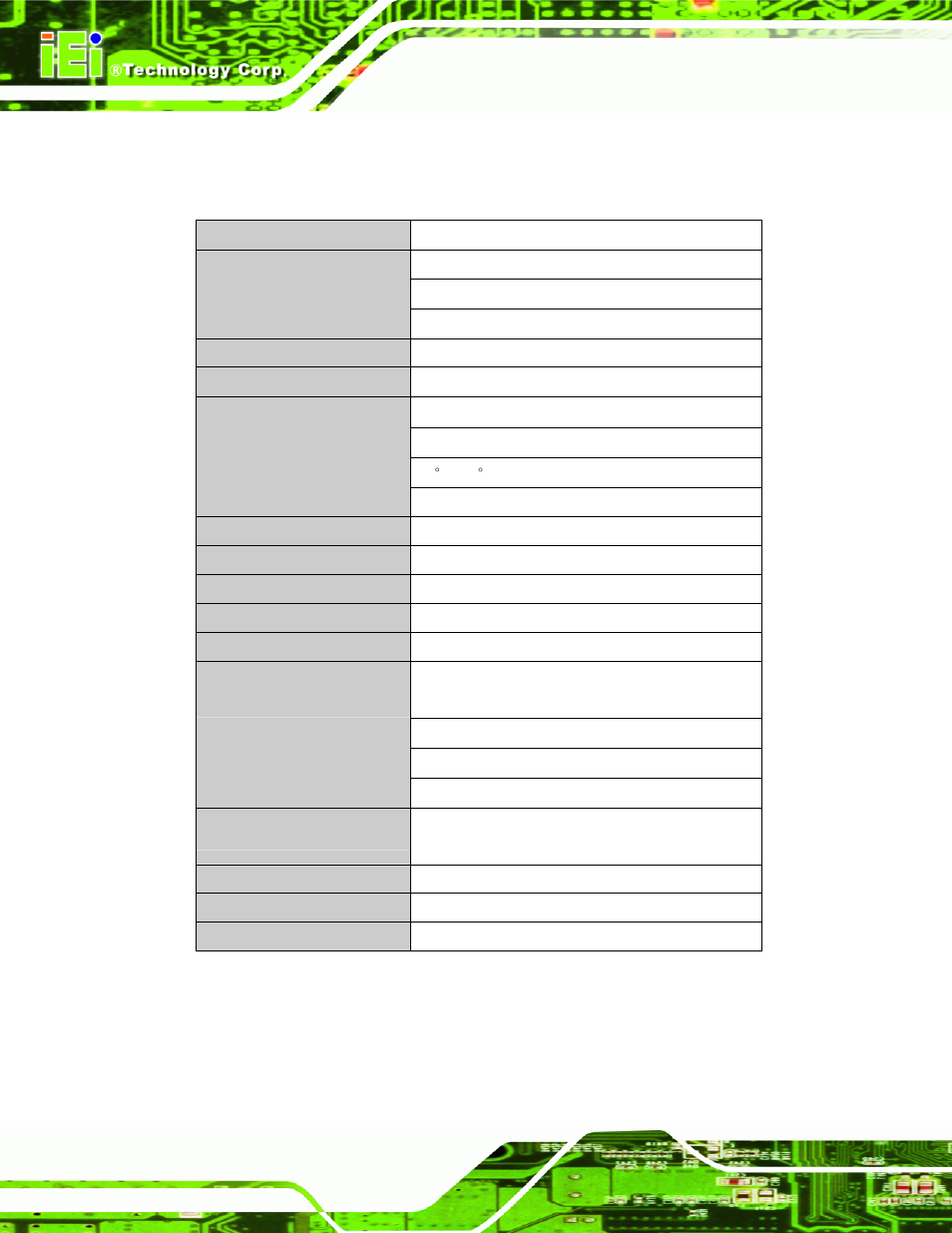 1 ec-1040gb specifications, Ec-1040gb, Pecifications | Table 3-1: ec-1040gb specifications | IEI Integration EC-1040G User Manual | Page 24 / 85