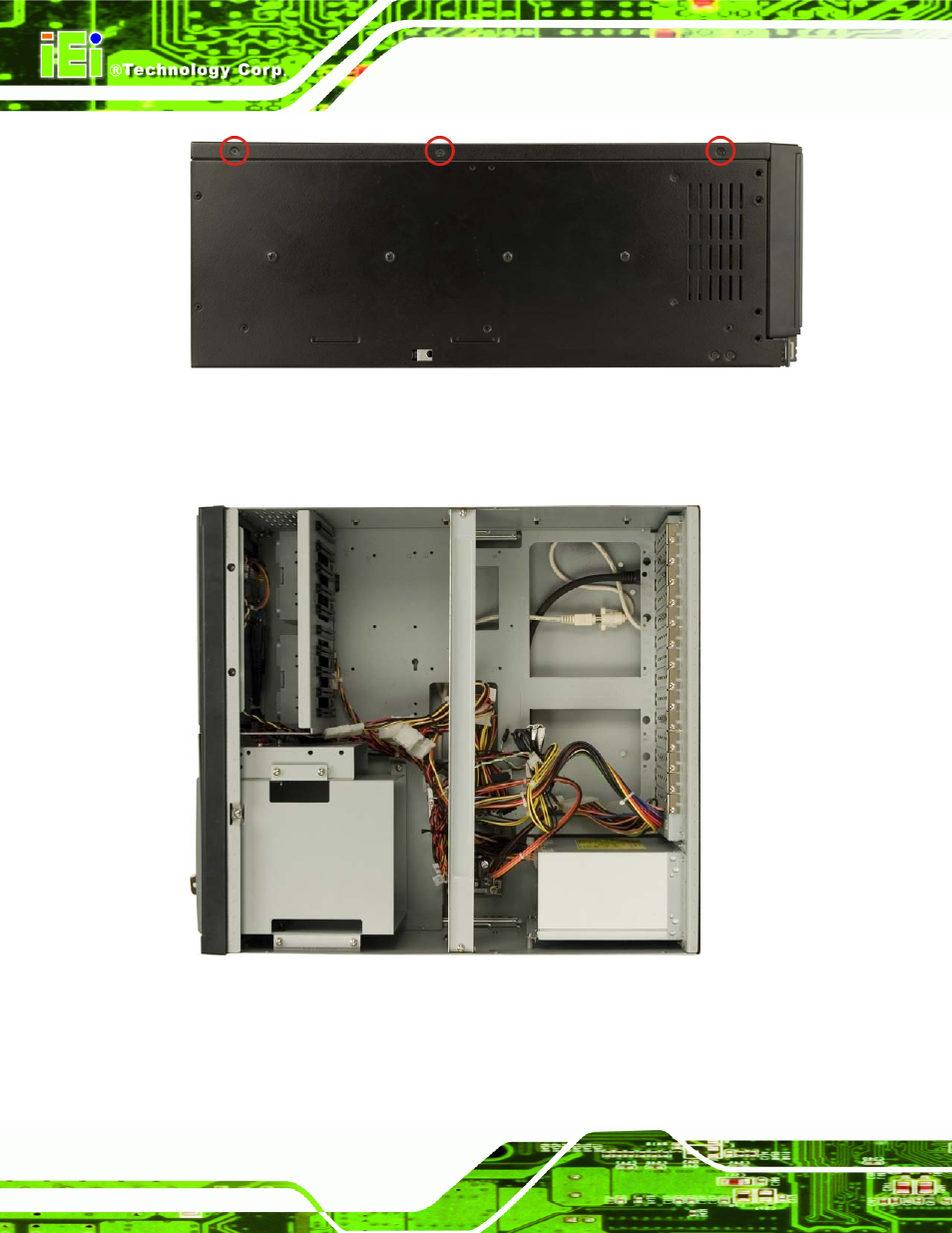 Figure 4-2: remove top cover from chassis | IEI Integration EC-1040G User Manual | Page 36 / 85