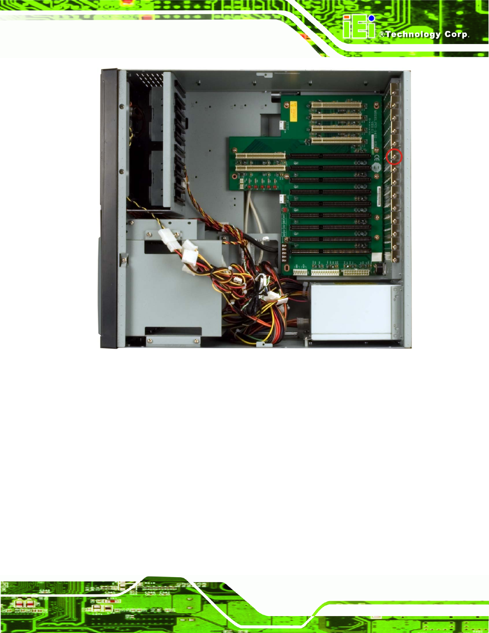 Figure 4-12: slot cover retention screw | IEI Integration EC-1040G User Manual | Page 47 / 85