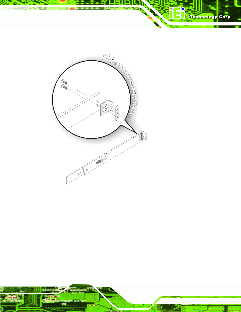 Figure 4-19: rack slide bracket assembly | IEI Integration EC-1040G User Manual | Page 55 / 85