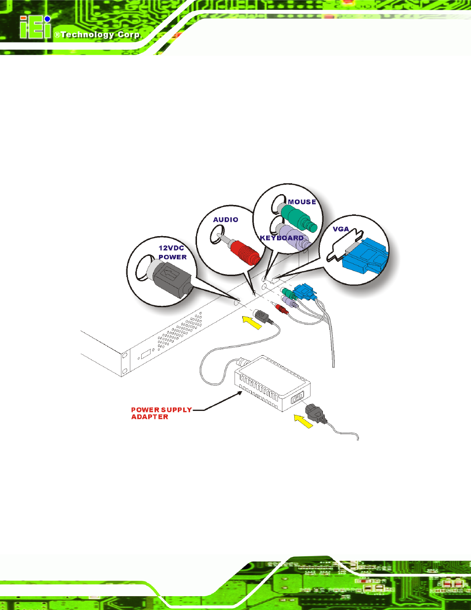 6 cabling, Abling, Figure 3-9: rear panel connections | IEI Integration LKM_Series User Manual | Page 54 / 81