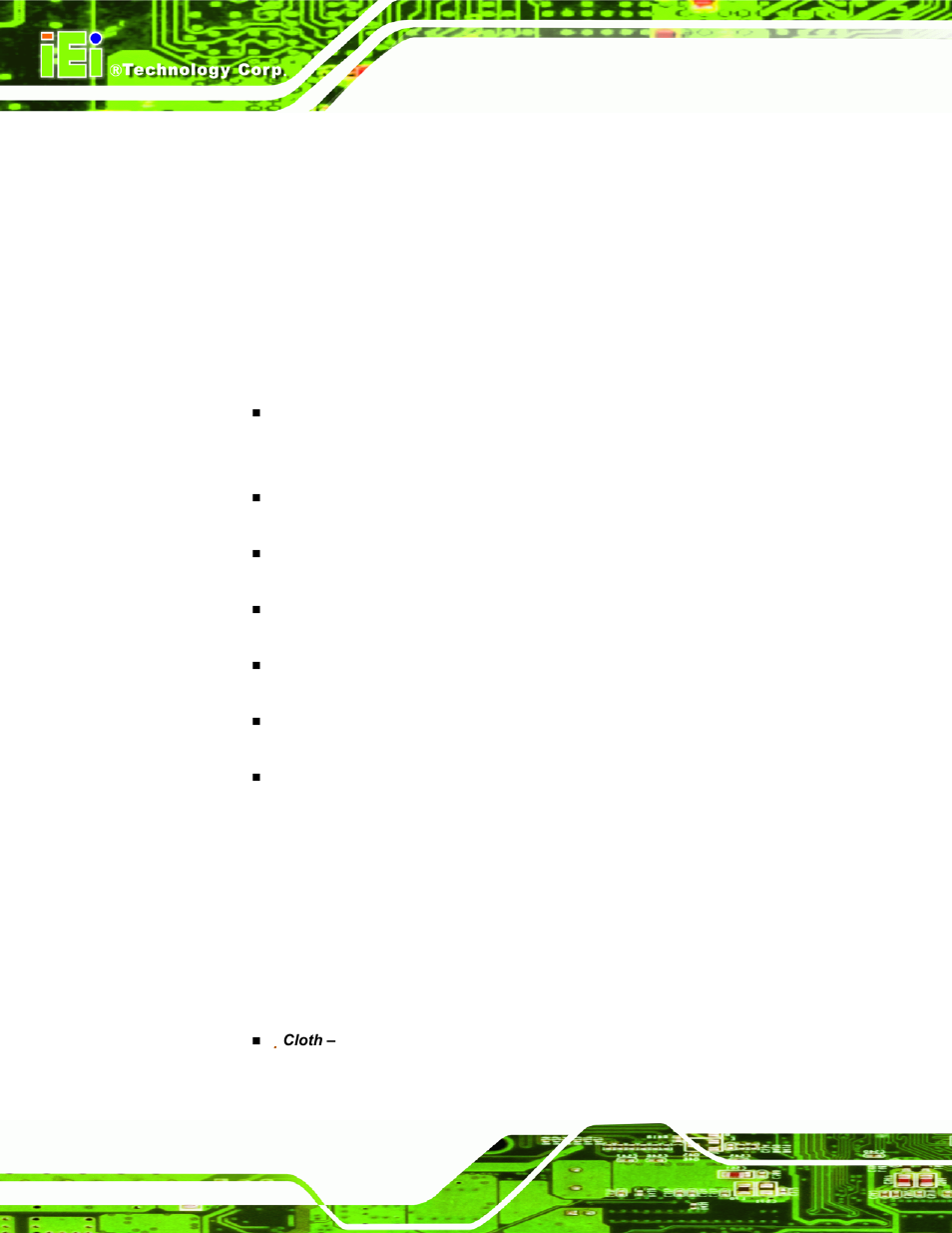 A.2 maintenance and cleaning precautions, A.2.1 maintenance and cleaning, A.2.2 cleaning tools | A.2 m, Aintenance and, Leaning, Recautions | IEI Integration LKM_Series User Manual | Page 72 / 81