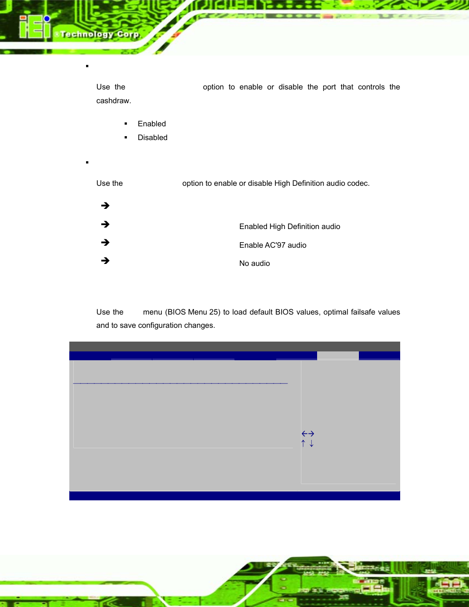 8 exit, Bios menu 25:exit | IEI Integration EP-308A v1.11 User Manual | Page 78 / 102