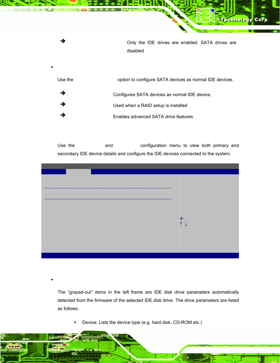 1 ide master, ide slave | IEI Integration EP-308A v1.15 User Manual | Page 57 / 115