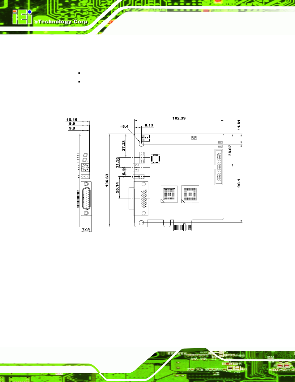 2 ivce-c604 dimension drawing, Figure 2-2: ivce-c604 dimension drawing | IEI Integration IVCME-C604 User Manual | Page 22 / 81