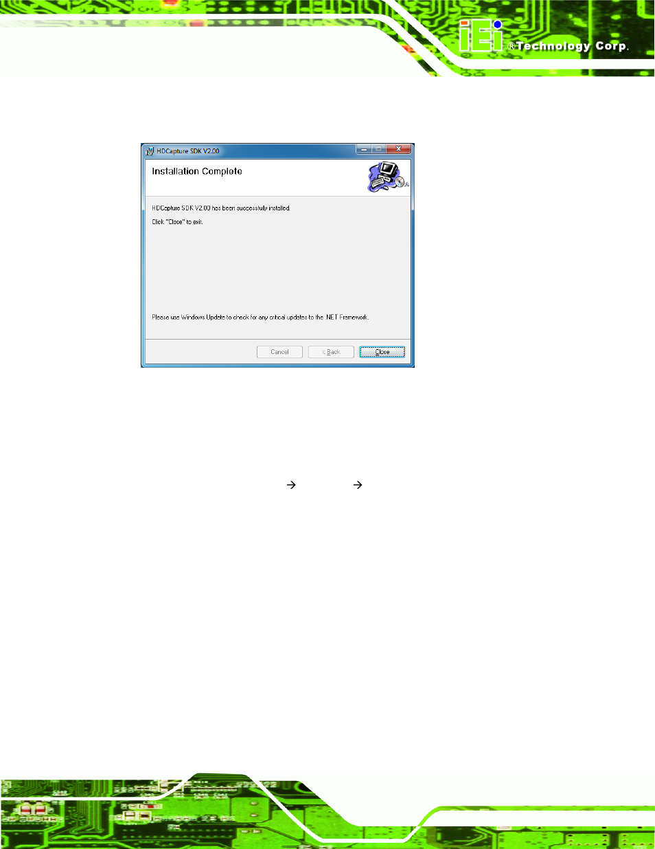 3 uninstall hdcapture sdk | IEI Integration HDC-3x-Series_SDK_Windows User Manual | Page 19 / 64