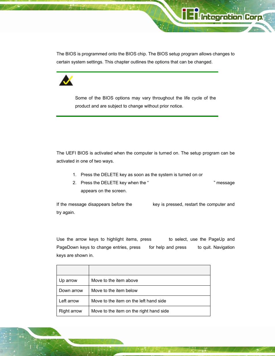 1 introduction, 1 starting setup, 2 using setup | Ntroduction | IEI Integration ICECEARE-10W User Manual | Page 61 / 107