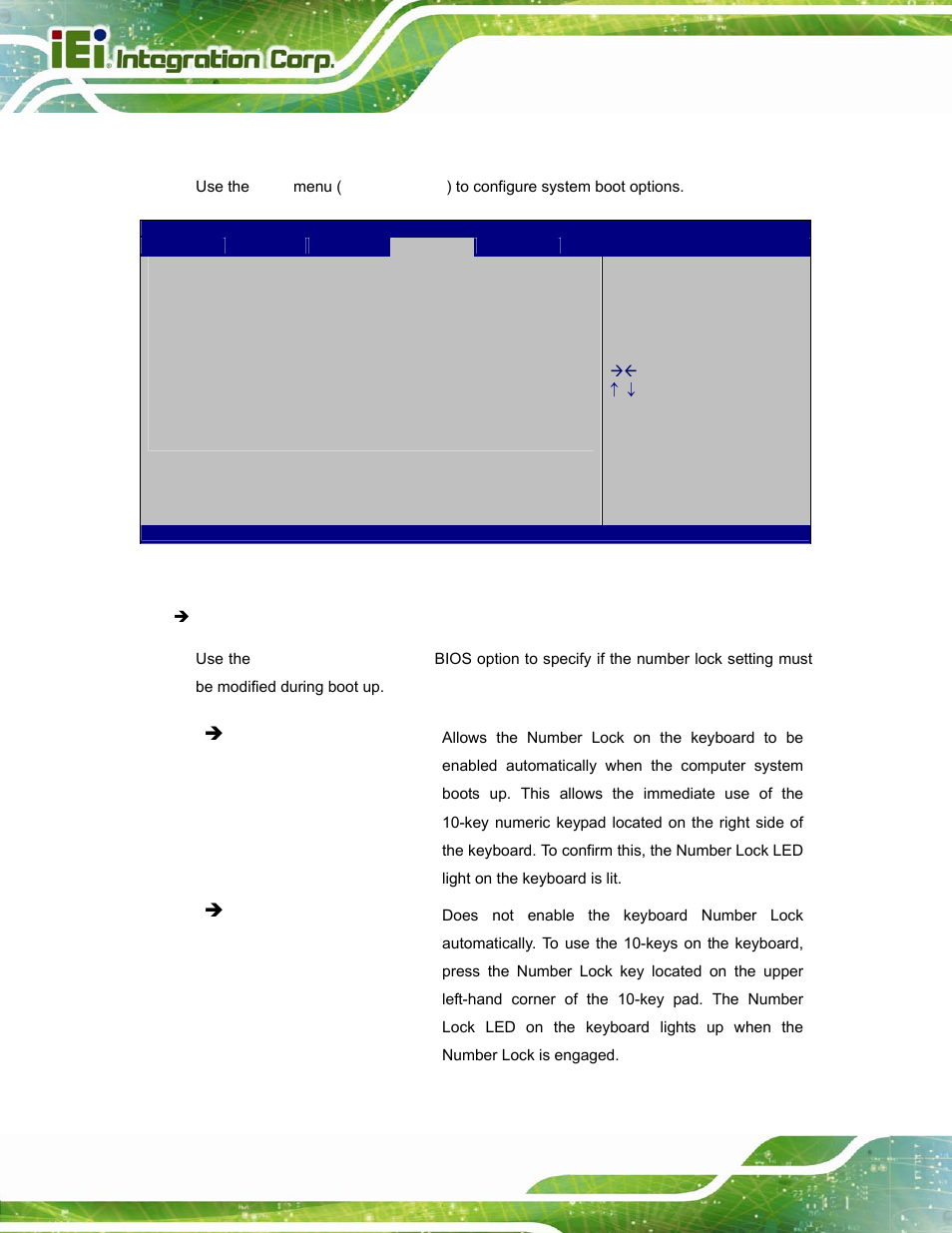 5 boot, Bios menu 20: boot | IEI Integration ICECEARE-10W User Manual | Page 84 / 107