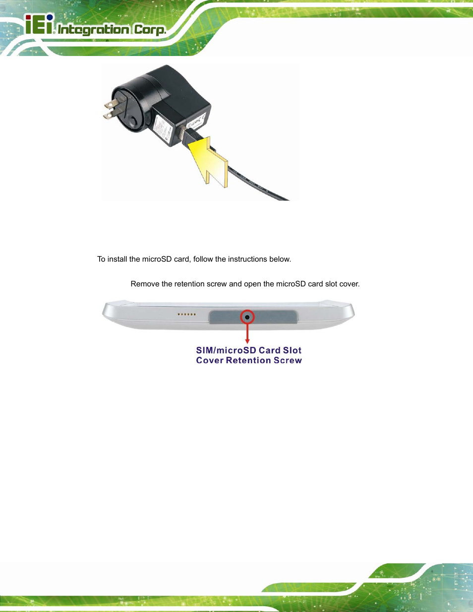 5 microsd card installation, Micro, Nstallation | IEI Integration ICELOG 7 User Manual | Page 25 / 68