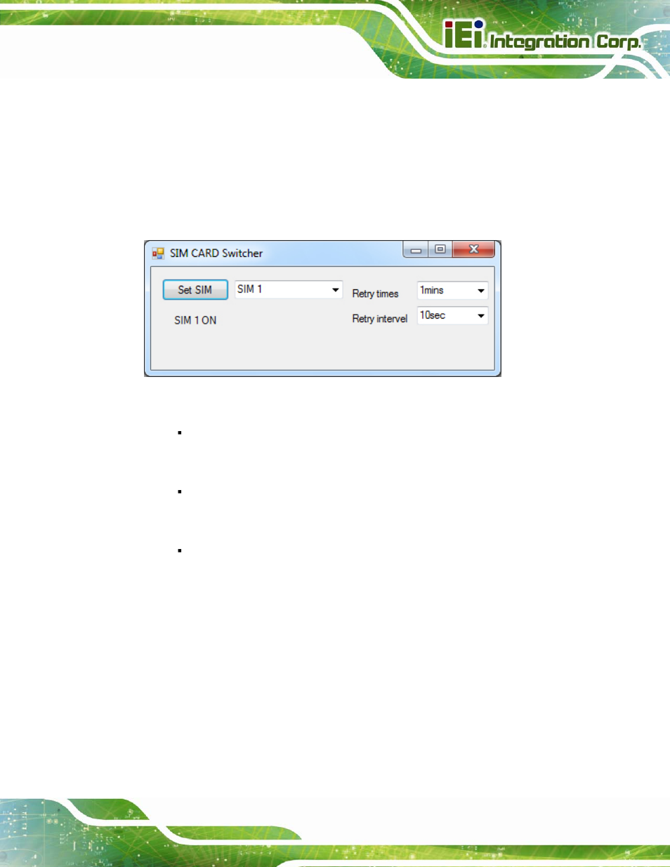 1 introduction, 1 sim card switcher, Ntroduction | Figure 5-1: sim card switcher | IEI Integration AVL-3000 User Manual | Page 77 / 151