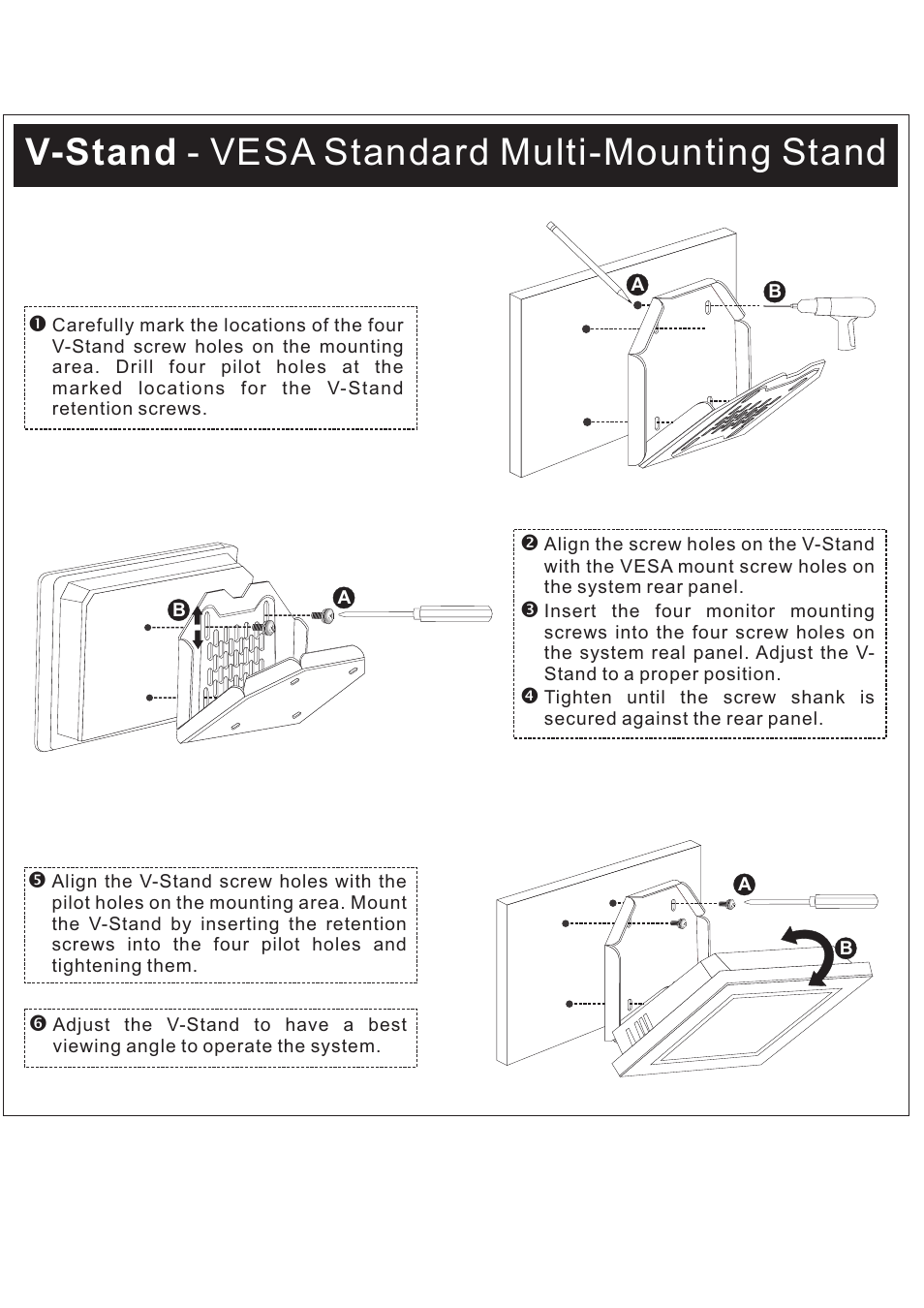 IEI Integration VSTAND User Manual | 1 page