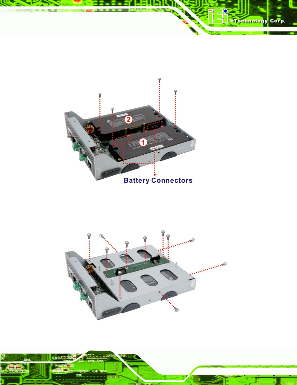 Figure 3-4: battery pack installation | IEI Integration AUPS-C20 v1.01 User Manual | Page 25 / 49
