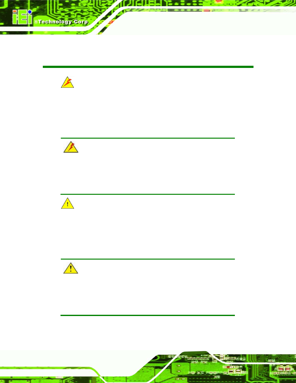 Manual conventions | IEI Integration AUPS-AB10-20 v1.00 User Manual | Page 4 / 50